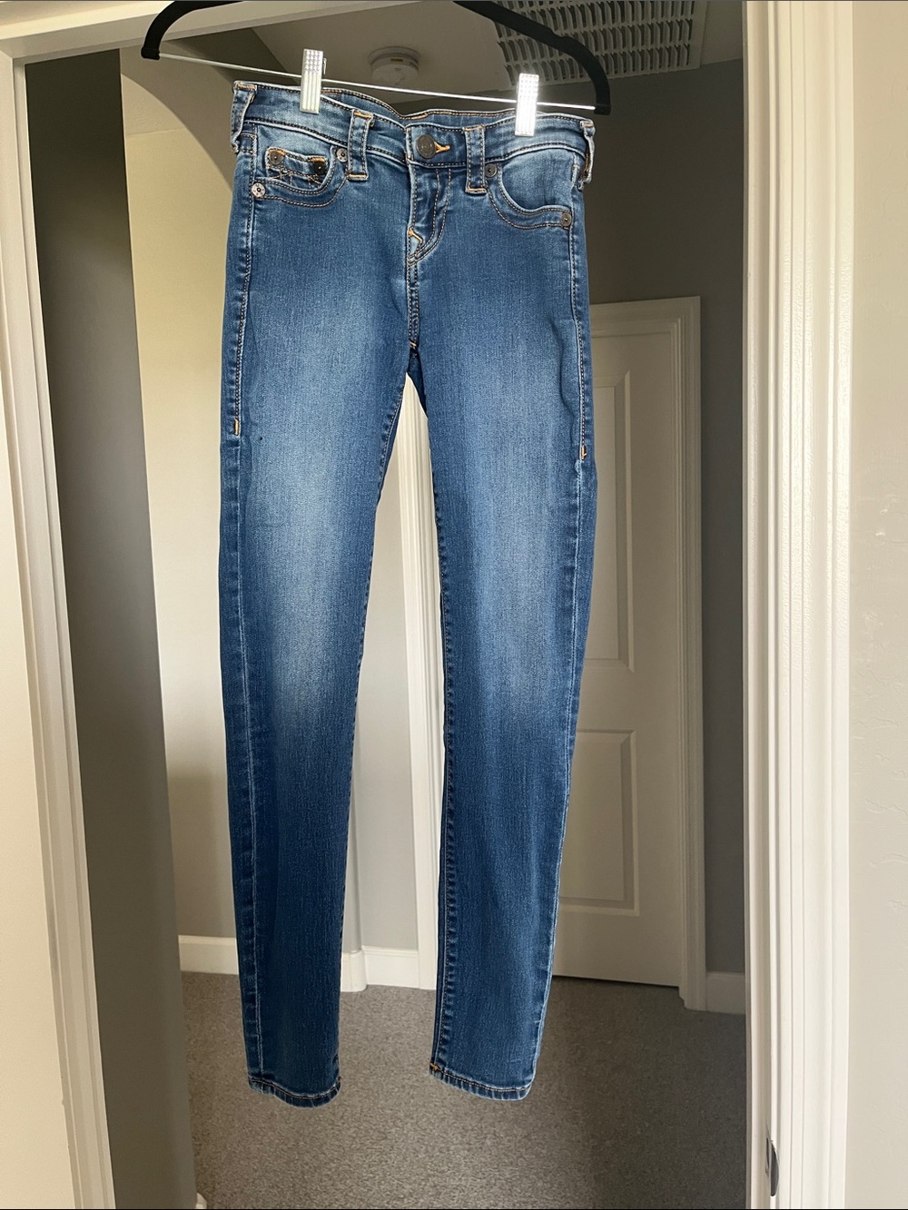 True Religion Women's Medium Blue Skinny Jeans